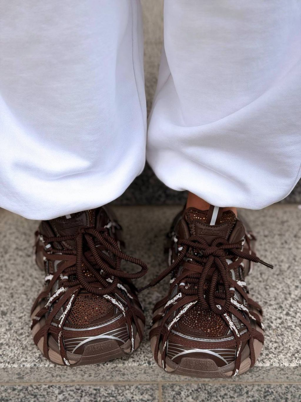 Жіночі кросівки Чанкі Brown