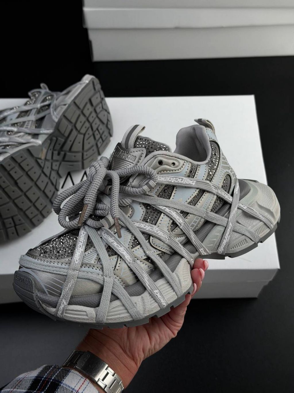 Жіночі кросівки Чанкі Gray
